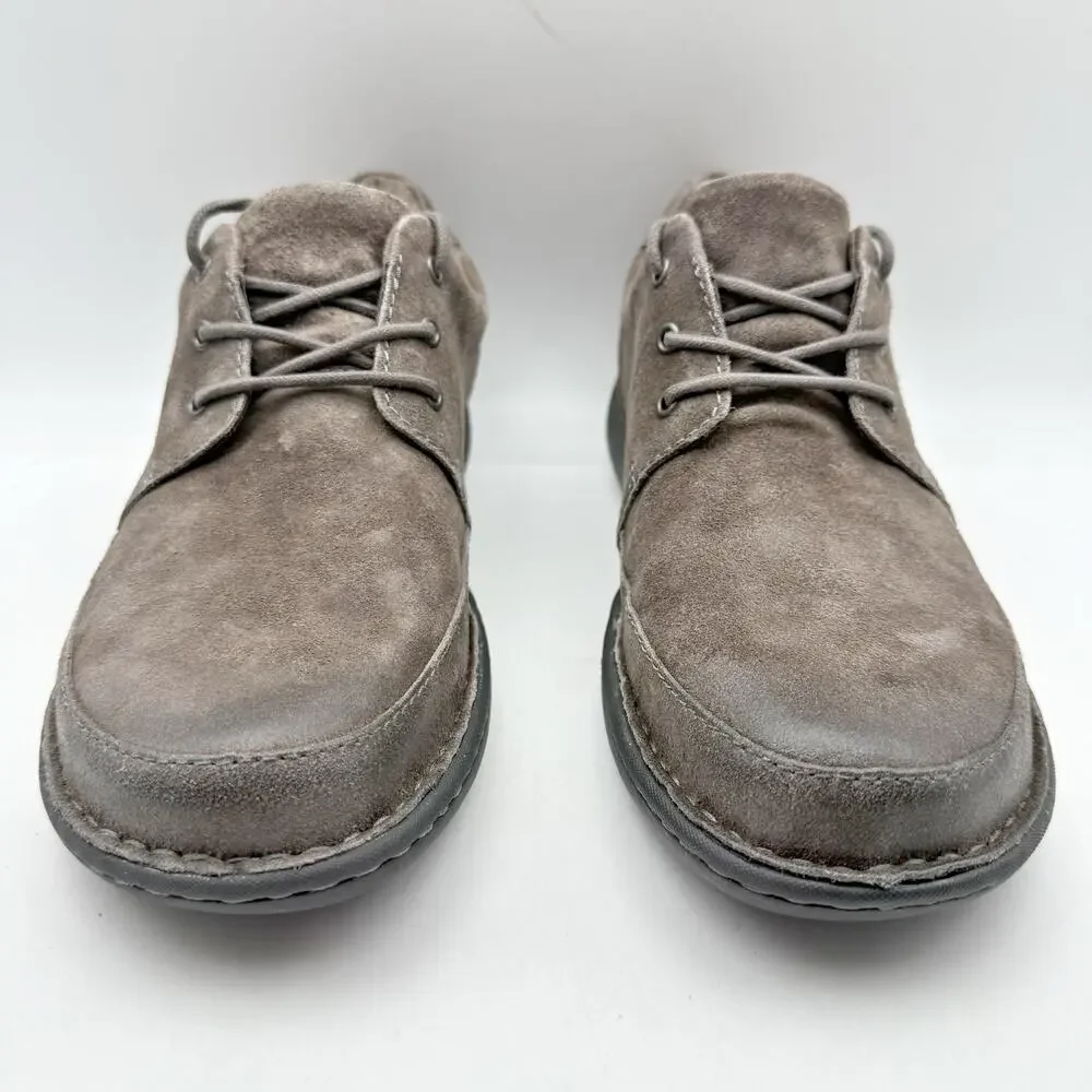 Born Mens Nigel 3-Eye Oxford Shoes US 8 M EU 41 Grey Nubuck Leather NIB